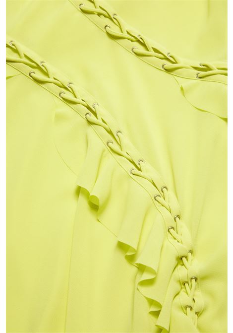 vestito con rouche donna giallo in poliestere ACNE STUDIOS | A20643CYI